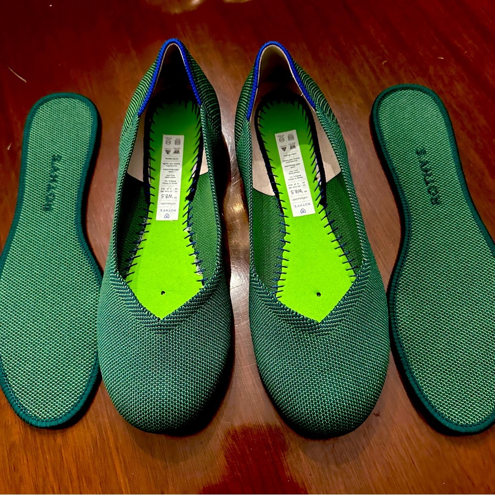 Rothy’s The Flat Kelly Green - 8.5